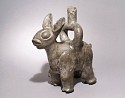 Peru, Viru ceramic greyware single spout vessel in the form of a Viscaya
Ceramic