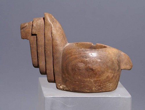 Exhibition: Pre-Colombian Wood, Work: Wari Carved Wood Konopa in the form of an alpaca Price Upon Request