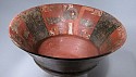 Bolivia, Tiahuanaco flared bowl with inner painted band of Condor and puma heads
Ceramic