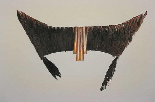 Textile: Inca feather shaman's mask with feather Nose appendages $1,800