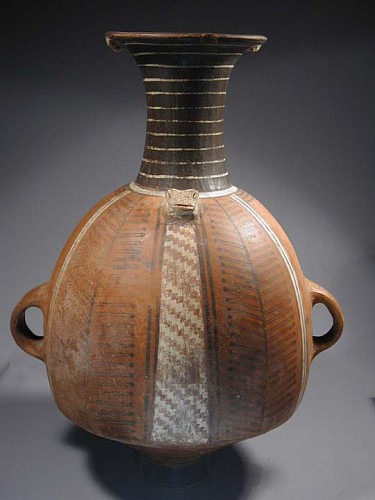 Ceramic: Arica / Inca Aryballus with geometric design from Chile Price Upon Request
