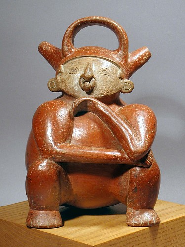 Calima Alcarazza Effigy in the form of a Seated Shaman Price Upon Request
