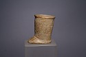 Ecuador, Monteno incised ceramic container in the form of a  foot with suspension hole
Ceramic