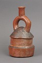 Peru, Chavin Stirrup Spout Vessel in the Form of a House
Ceramic