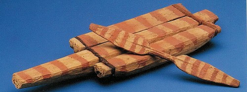 Exhibition: Pre-Colombian Wood, Work: Small Chilean Arica Model Raft with Oar Price Upon Request