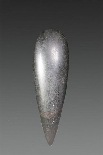 Stone: Taino Large Black Petaloid Celt $3,750