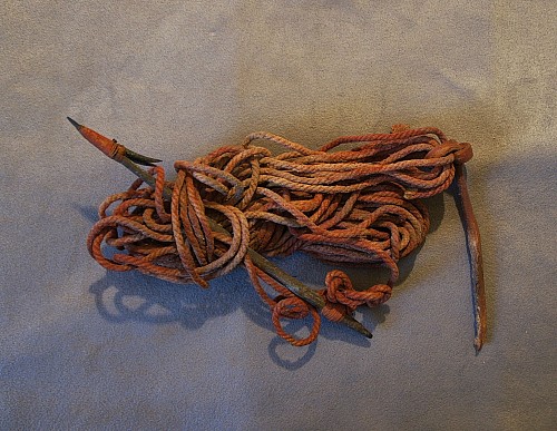 Exhibition: Fishing Methods and Implements of Ancient Chile, Work: Harpoon Forepoint with Original Cotton Cord