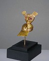 Peru, Early Moche Gold Owl Ornament or Necklace Element
Metal
