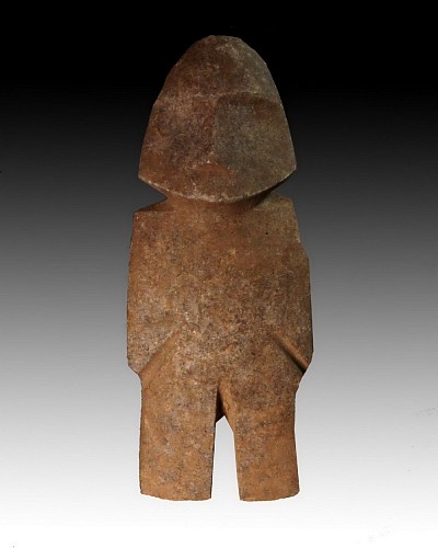 Stone: Classic Grey Stone Mezcala Figure of the M10 Type $5,550