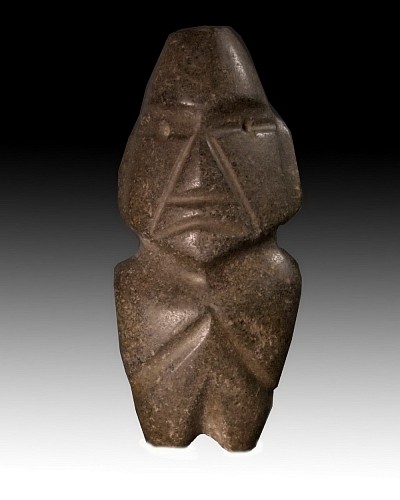 Stone: Classic Brown Stone Mezcala Figure of the M8 Type $5,550