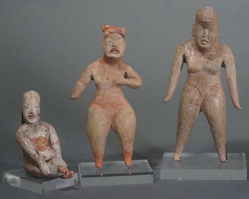Exhibition: Mayan Art Exhibit: *Everything 10-15% Off*, Work: Set of 3 Olmec Ceramic Figurines $18,000