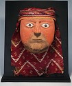 Peru, Three-Dimensional Huacho Carved Wood Mask with Headband
Wood