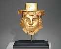 Colombia, Early Calima Gold Forged Maskette of a Deity with Dangles
Metal