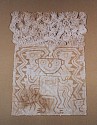 Peru, Paracas Painted Mummy Mask Textile with Figure and Serpents
Textile