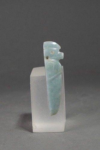 Exhibition: AFFORDABLE ARTIFACTS: $3,500 and UNDER, Work: Costa Rican Jade Harpy Eagle Deity Amulet $975
