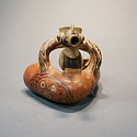 Peru, Recuay Bridge Spout Effigy Vessel
Ceramic