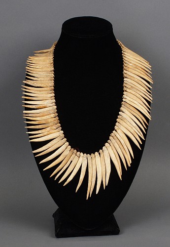 Exhibition: AFFORDABLE ARTIFACTS: $3,500 and UNDER, Work: Taino Pez Espina (Fish Spine) Bone Necklace $1,800