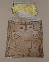 Peru, Paracas Painted Mummy Mask with Original Yellow Macaw Feathers
Textile