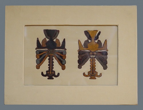 Exhibition: Paracas: A Selection of Textiles and Ceramics, Work: Paracas Embroidered Nightjar Birds $15,000