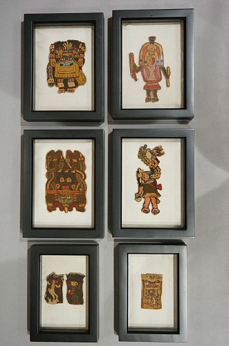 Paracas Embroidered Group of 6 Textile Sections $12,000