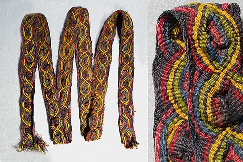 Paracas Plaited Sash with Double-Helix Pattern $7,500