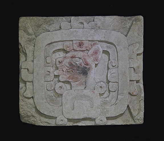 Mexico, Mayan Carved Limestone Relief of a Jaguar in Profile
This relief carved Mayan limestone tablet features a jaguar carved in profile with original red pigment, resembling a famous Mixtec stone stela with warriors wearing similar jaguar face masks.  The tablet was exhibited in Tokyo in the Museum of Tobacco and Salt’s Animal Designs in Ancient America in February 2002 and was formerly in the collection of Hana Gallery in Tokyo prior to 1970.
Media: Stone
Dimensions: Height: 13 1/4" x Width: 15"  Depth: 5 1/4"Weight: 45 lbs
$28,000
n3047