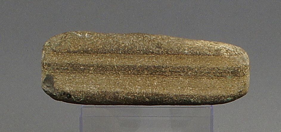 Dominican Republic, Taíno  Rectangular Sharpening Stone with Two Channels on Each Side
Period: Dominican Republic, Casimiroid, c. 4000 BC - AD 4000
Media: Stone
Dimensions: Length: 5.5" x Width: 1.75" x Height: 1.5"
98236