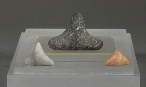 Work: Taíno  Set of Three Stone Zemi Three-Pointers