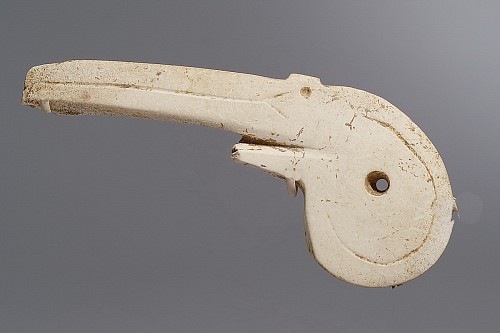 Work: Taíno  Shell Amulet in the Form of a Pelican Head
