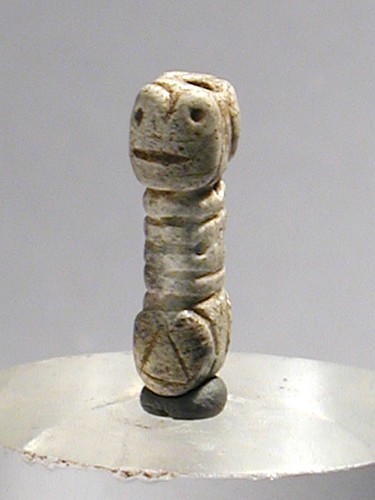Work: Taíno  Stone Miniature Amulet with Janus Head