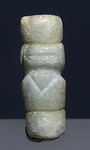 TaÃ­no  Amulet of a Abstracted Stone Crouching Figure