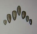 Dominican Republic, Seven Small Dark Greenstone Celts as Tools
Stone