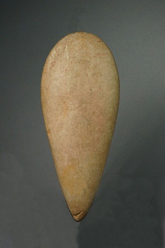 TaÃ­no  Beige Petaloid Stone Celt with Good Proportions