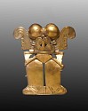 Colombia, Darien Tumbaga Classic Mushroom Style Figural Pendant
Metal