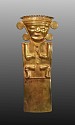 Colombia, Quimbaya Cast Gold Pendant of a Male Shaman
Metal