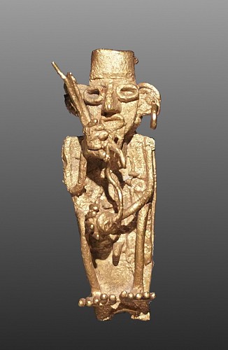 Muisca Cast Gold Seated Warrior $3,500