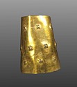 Peru, Chimu Gold Cuff with Three Bands of 4 Repousse Stars Each
Metal