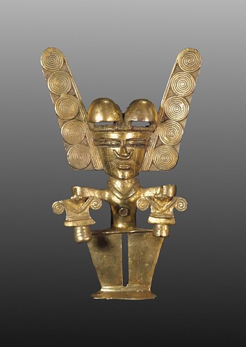 Metal: Large Darien/Uruba Cast Gold Shaman $145,000